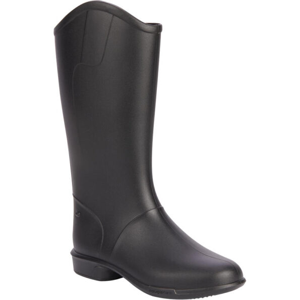 100 kids horse riding long boots – black